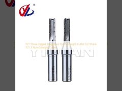 TCT Três-borda Dente em escala de corte reto 1/2 Shank TCT 3 flauta de corte reto